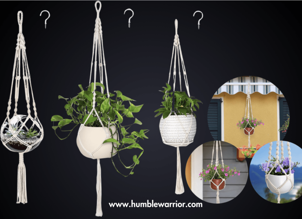 MIPON Three Pack of Macrame Plant Holders!